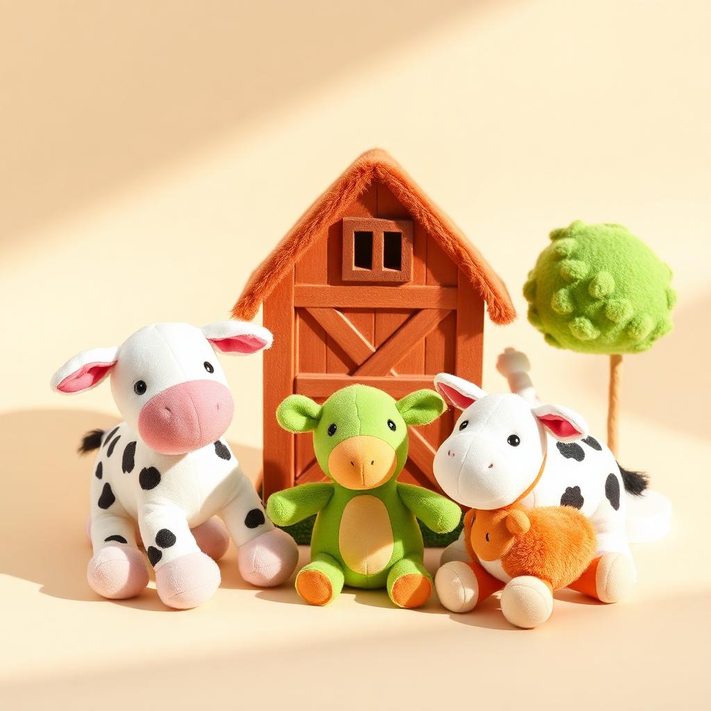 Farm Friends Plush Trio